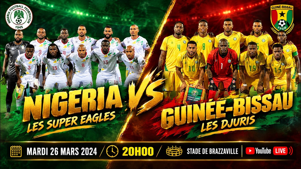 NIGERIA vs GUINEA-BISSAU | LIVE TODAY 🔴 | AFRICAN FOOTBALL ⚽