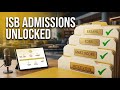 ISB admission process broken down by ISB admission consultant at GOALisB