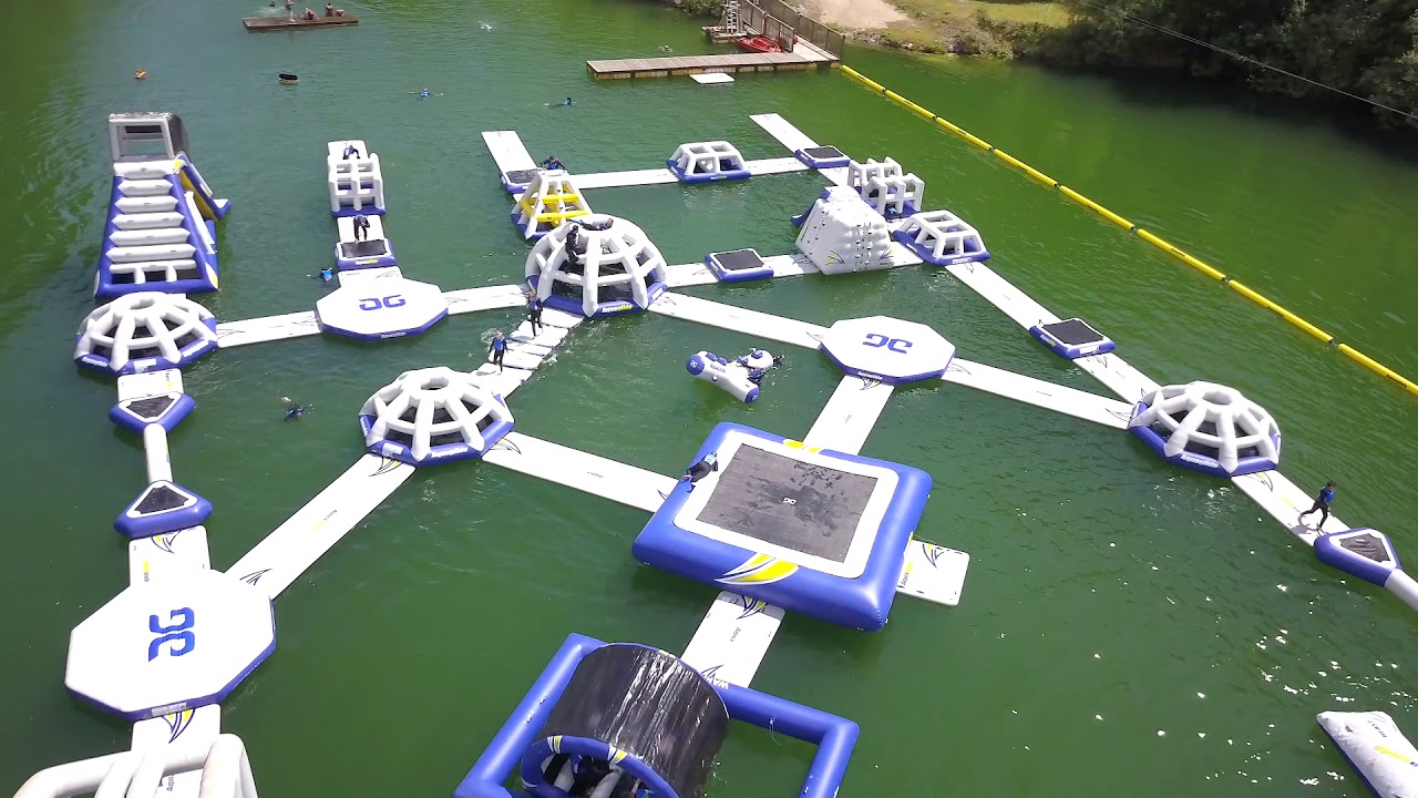 Aquaglide Aquapark Adrenalin Quarry United Kingdom Youtube