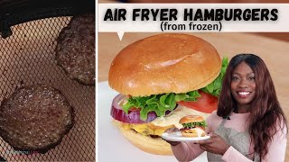 How to make Frozen Hamburger Patties in the Air Fryer (NO THAW!)