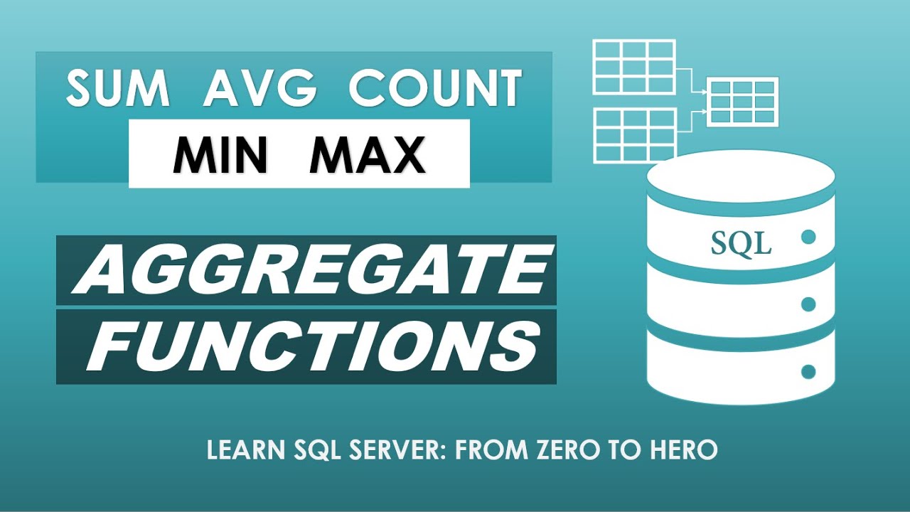 Learn SQL with Microsoft SQL Server | Aggregate Functions | Part 10 ...