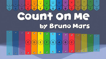 Count On Me by Bruno Mars Glockenspiel Play Along