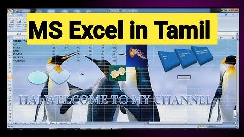 microsoft excel in tamil | Unit 4 | New Syllabus | COA Class
