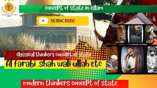 concept of state and ummah in islam | islamic concept of state | political thinkers | 