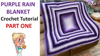 Celebrity Crochet Purple Rain Blanket CAL Tutorial PART ONE   Rnds 1-17  #lionbrand Profile