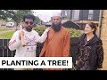 Planting A Tree In Glasgow | Following Sunnat | Rambo and Sahiba | Jan Rambo | Lifestyle With Sahiba