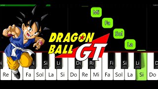 Mi Corazon Encantado | TUTORIAL LENTO | Piano Facil + Notas | Dragon Ball GT | Opening Theme screenshot 2