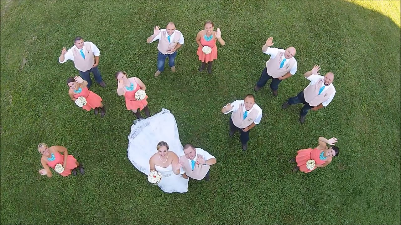 Kyle and Hannah - Wedding Drone Footage - Lost Creek Memory Barn - 8-22-15 wedding dresses