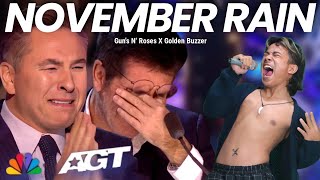 Golden Buzzer : Simon Cowell cried when he heard the song November Rain with an extraordinary voice