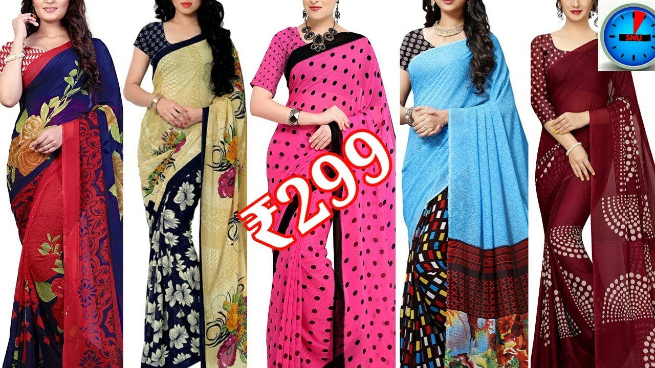 Amazon Sarees offer Price ₹299 😍😍. With Link YouTube
