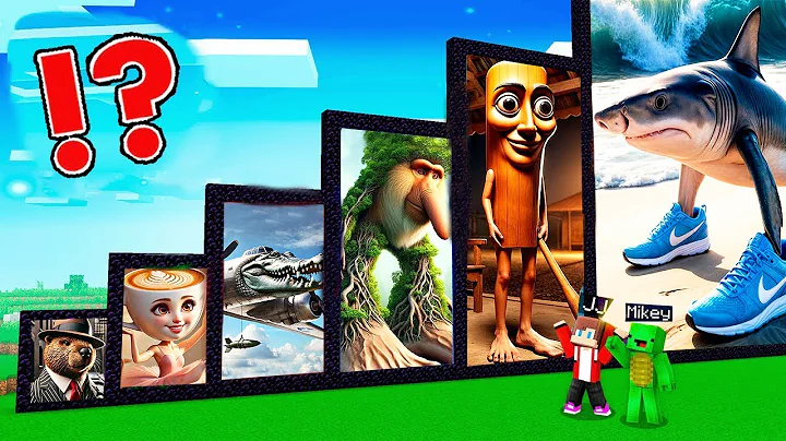 JJ and Mikey found PORTALS BRAINROT BOMBARDINO CORCODILO Tung SahurTRALALEROTRALALA Minecraft Maizen