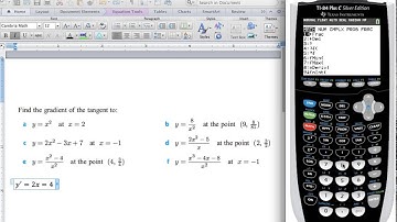 nDeriv: how to take a derivative using ti84