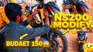 ​NS200 Modified Budget 150 🔥 | Sticker &amp; Wrap Hacks for Pulsar NS
