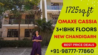 Unlock Luxury: 3BHK 1725 sq.ft Omaxe Cassia Floor Tour 🏠 | New Chandigarh