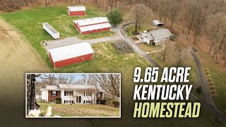 Kentucky Homestead 9 Acres with Huge Barns and 4 Bedroom Home
