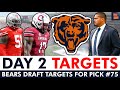 Chicago bears draft targets for day 2 of 2024 nfl draft xavier legette mike hall jr  ben sinnott