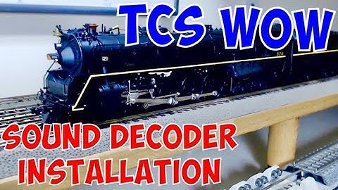 TCS WOW Sound Decoder Installation Overland Models Steam Locomotive HO scale