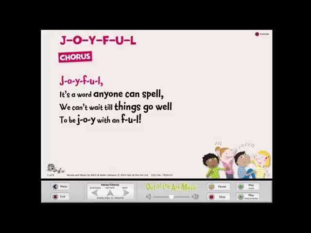 J-O-Y-F-U-L - Words on Screen™ Original class=