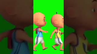 Upin Ipin Green Screen Berjalan
