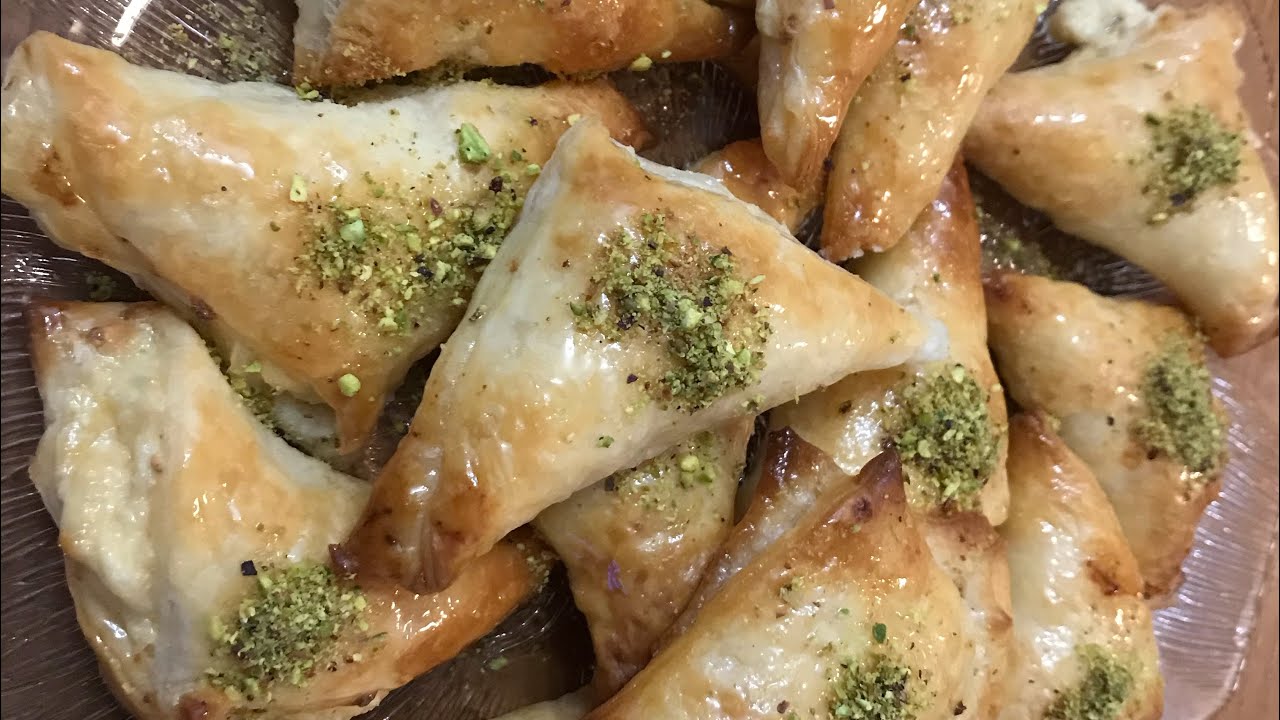 ألذ وأشهى  بقلاوة  بالقشطة بطريقة سريعة