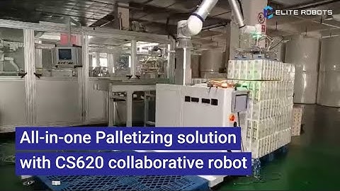 Elite Robots CS620 Palletizing of household paper packs