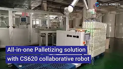 Elite Robots CS620 Palletizing of household paper packs