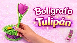 Manualidad para el DÍA DE LA MADRE: bolígrafo tulipan 🌷+ idea de empaque 🎁