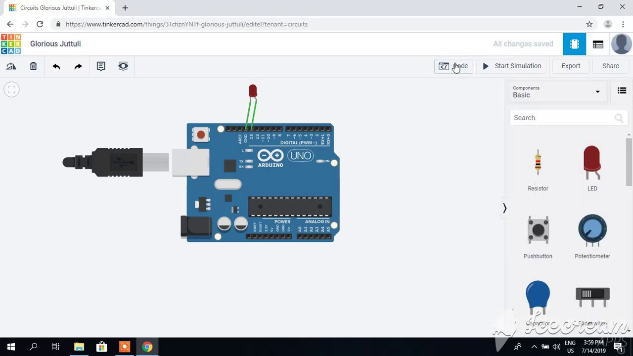 Arduino Simulator Code