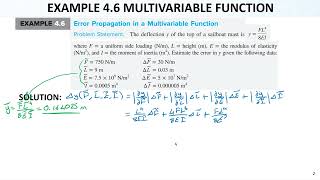 Numerical Methods Lec12 Ch04 Truncation Errors13 Error Propagation for Multi-Variable