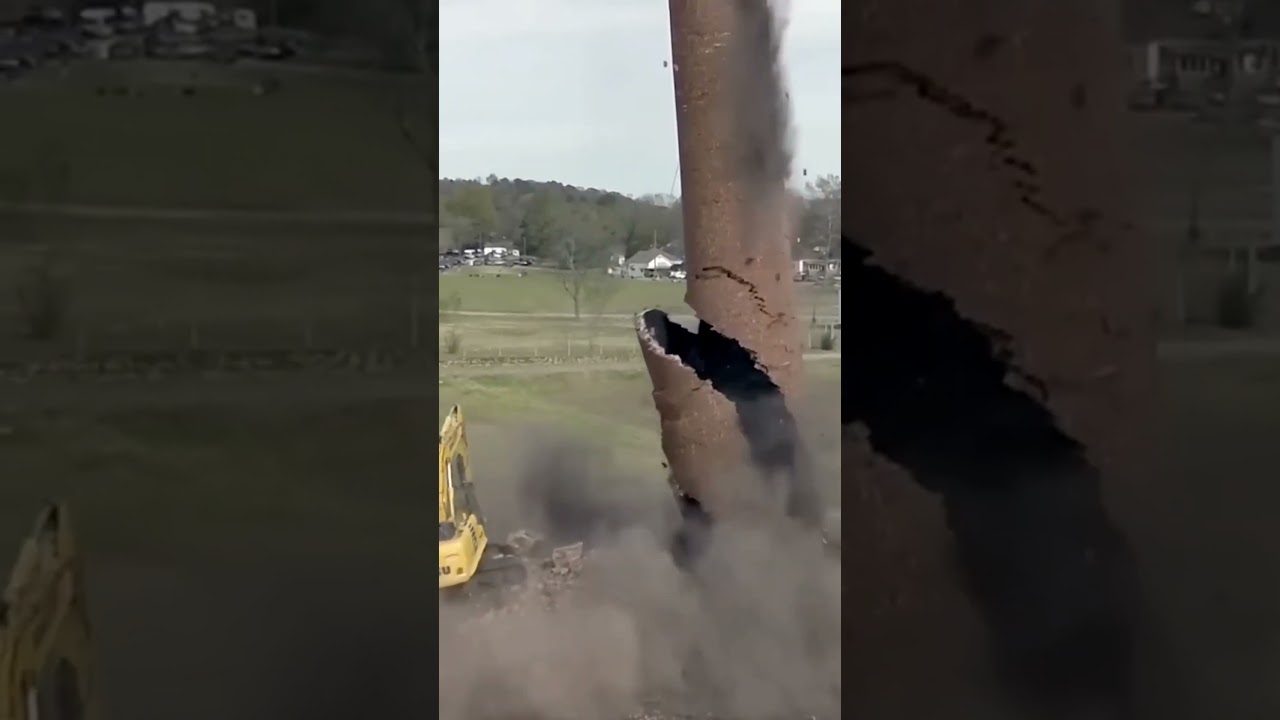 Silo Demolition Gone Wrong - construction fail