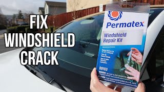 How To Fix Windshield Crack “Bullseye” With Permatex Windshield Repair Kit