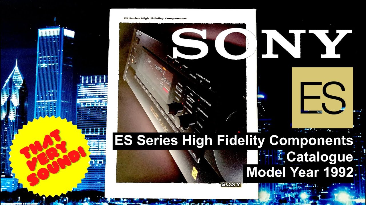 【希少】SONY ESシリーズ　カタログ　3冊セット SONY ES - High Fidelity Components Catalogue Model year 1992 US