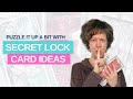 HOW TO make a SECRET LOCK FANCY FOLD card for a WOW effect