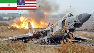 IRAN AIR BATTLE! U.S F-22 Raptor Strike Houthis AirField!