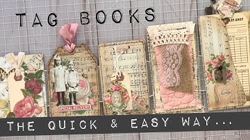 Super Quick & Easy Way to Make a Tag Book
