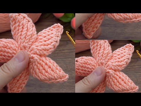 100 0 Amazing. Lets Wach How to Make Tunisian Crochet  flowers For Beginners #crochet