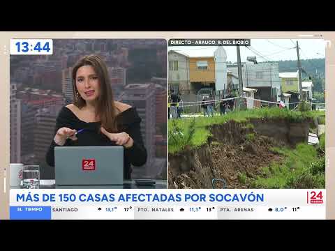 500-Meter Sinkhole Affects Homes in Arauco