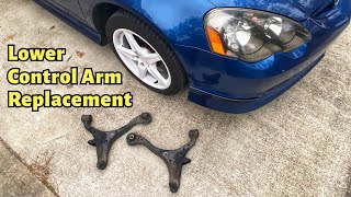 Acura RSX Front Lower Control Arm Replacement DIY