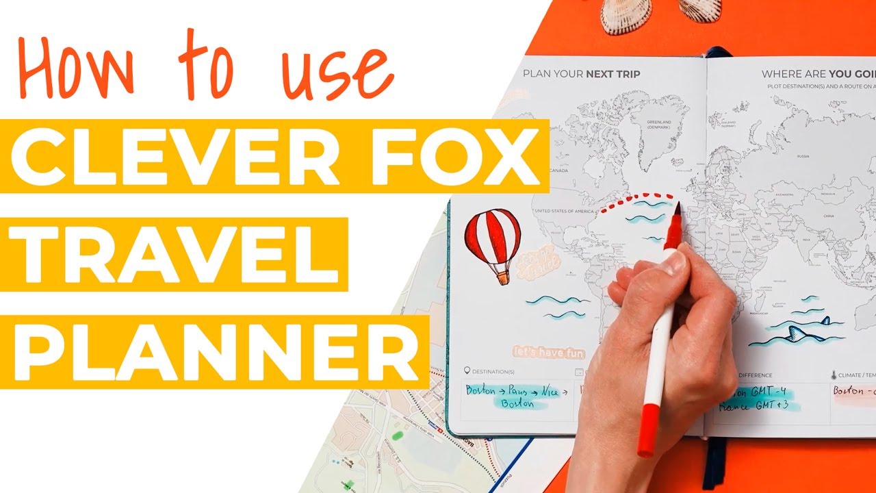 Clever Fox Travel Journal – Vacation Planner with Budget Plan, Packing  List, Expense Tracker & Trip Journal – Travelling Itinerary Organizer for