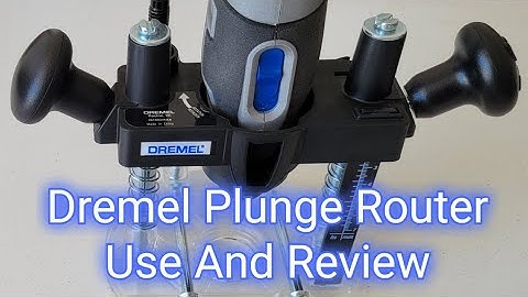 How To Use The Dremel Plunge Router Attachment 335-01 And Review