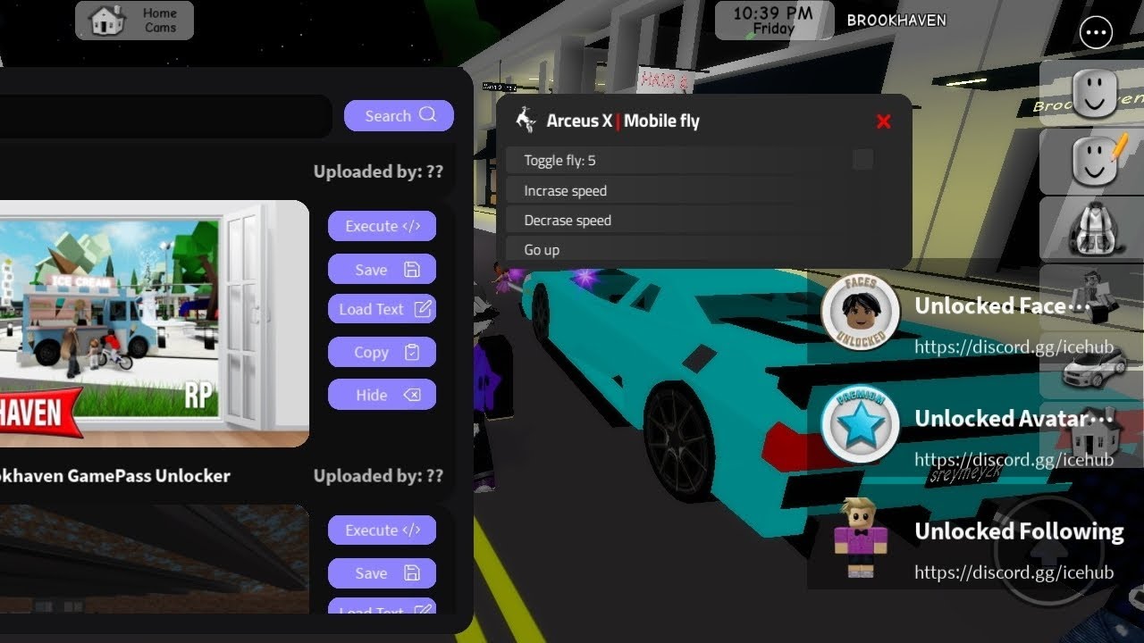 first video #arceusx #brookhaven #roblox #robloxhacks #robloxhack