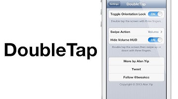 Cydia tweak: DoubleTap