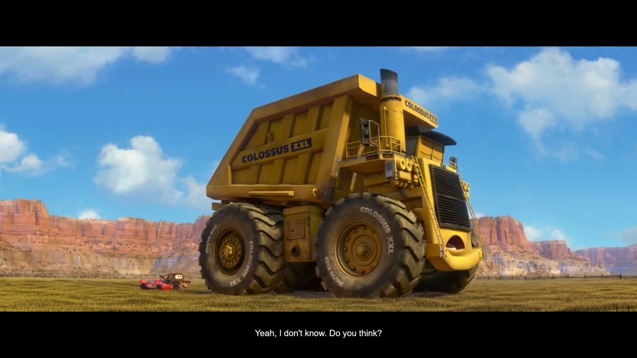 I can handle anything. Mater and  McQueen. Cars