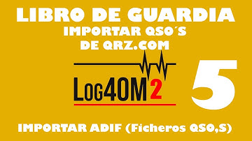 Log4OM 2_05_Importar datos ADIF de QRZ.COM
