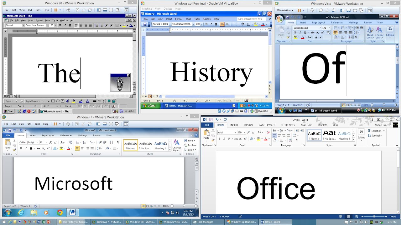 history of microsoft office