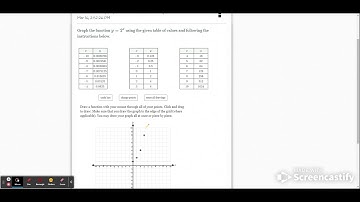 DeltaMath - Exponential Graphs