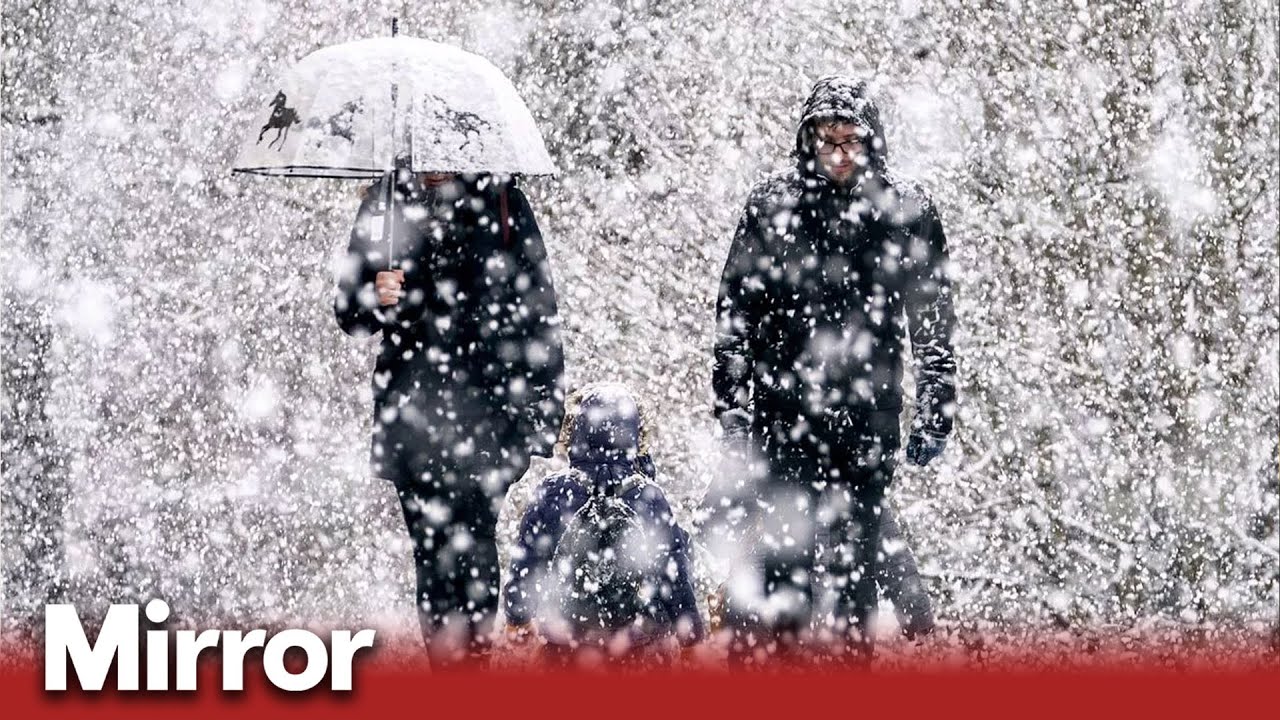 Weather warnings issued for snow and ice - YouTube