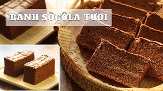 Bánh sôcôla tươi siêu mềm, đậm vị sôcôla, ngon hơn khi để lạnh | Double chocolate chiffon cake