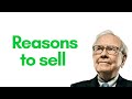 Warren Buffett&#39;s reasons to sell a stock (1998)