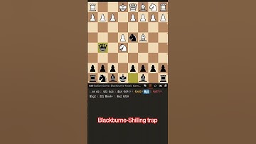 Opening traps - Blackburne shilling